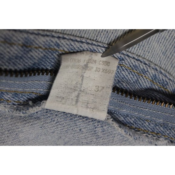 Lee women's 80s 90s vintage light wash high rise tapered leg mom jeans 16/18 Med - Picture 14 of 16